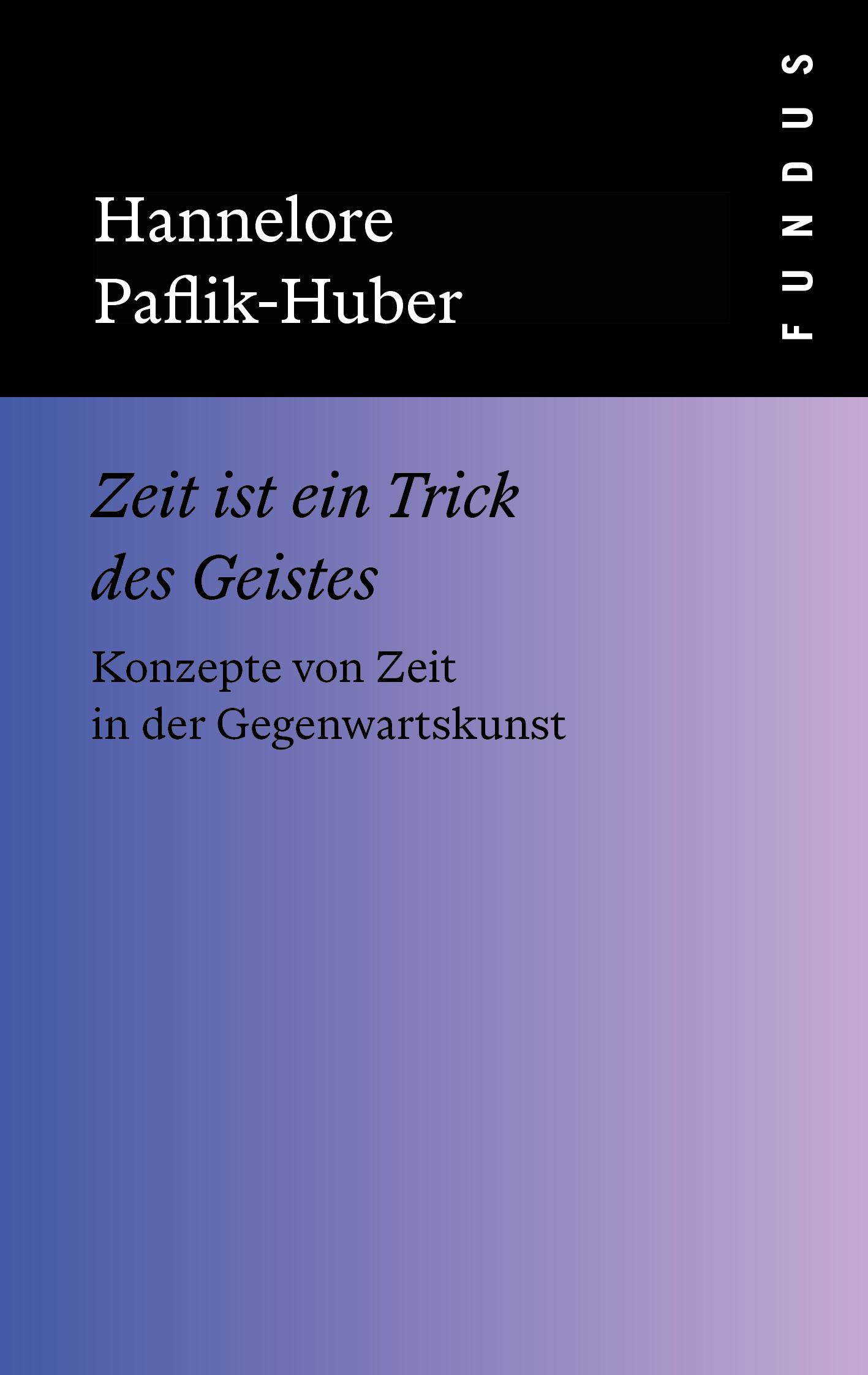 Buchcover Zeit ist ein Trick des Geistes