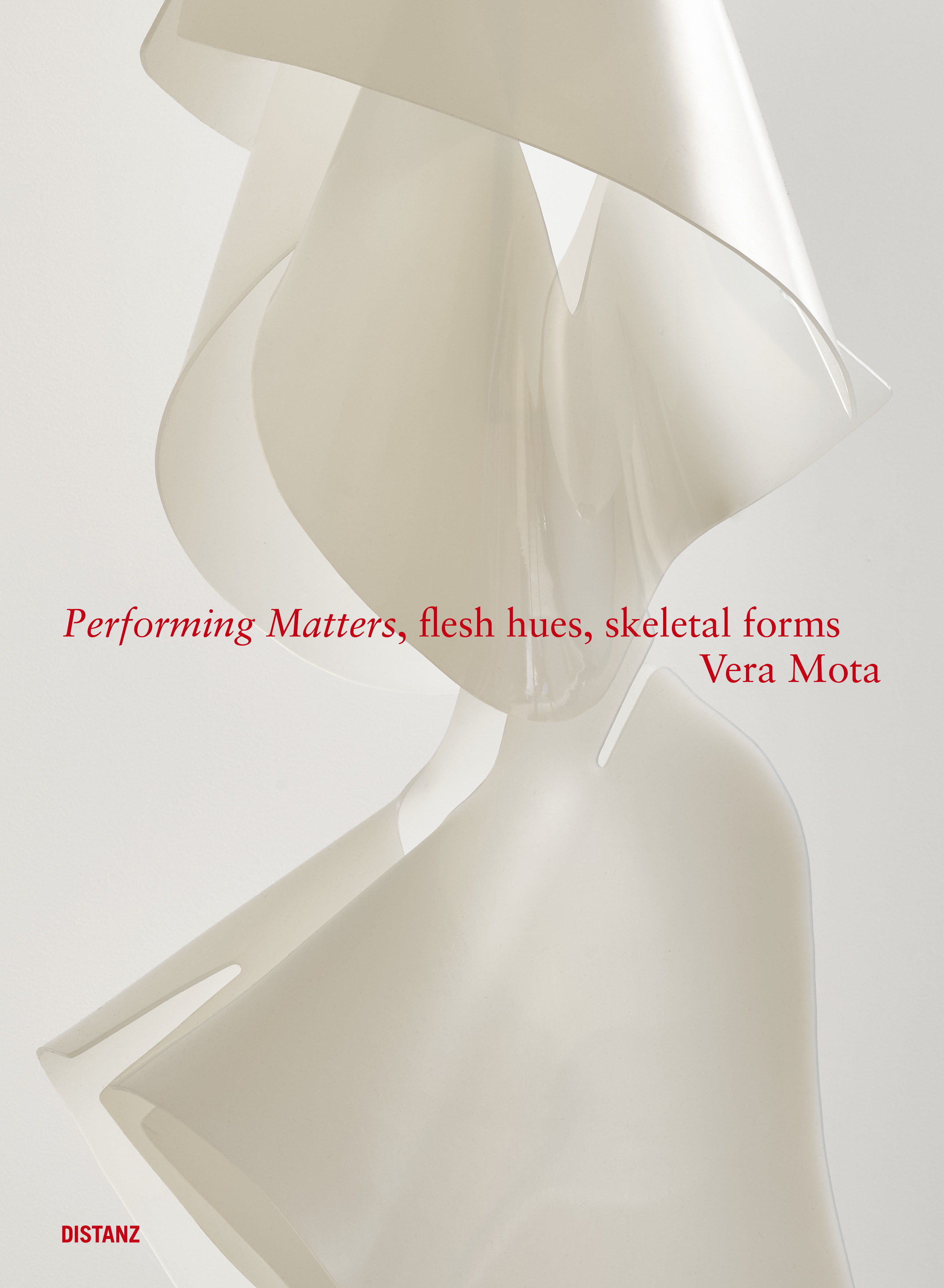 Bookcover Performing Matters, flesh hues, skeletal forms
