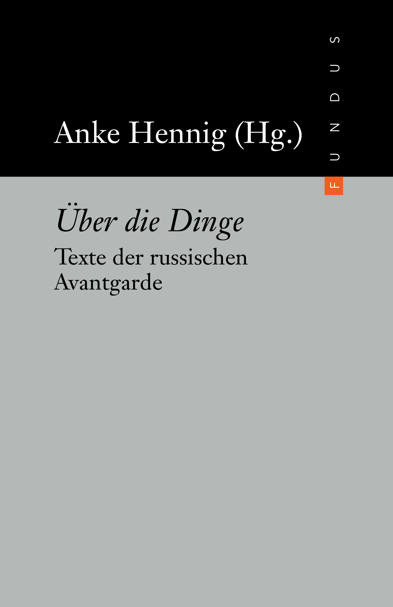 Buchcover Über die Dinge