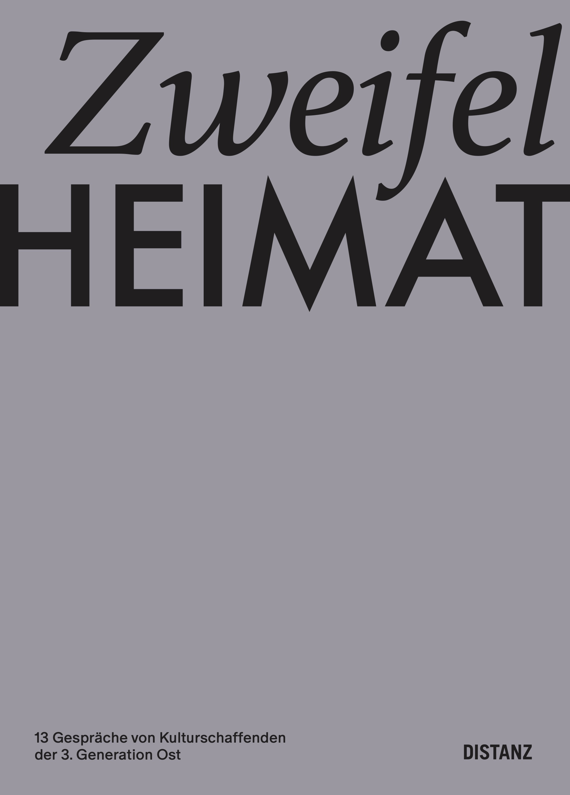 Bookcover Zweifelheimat