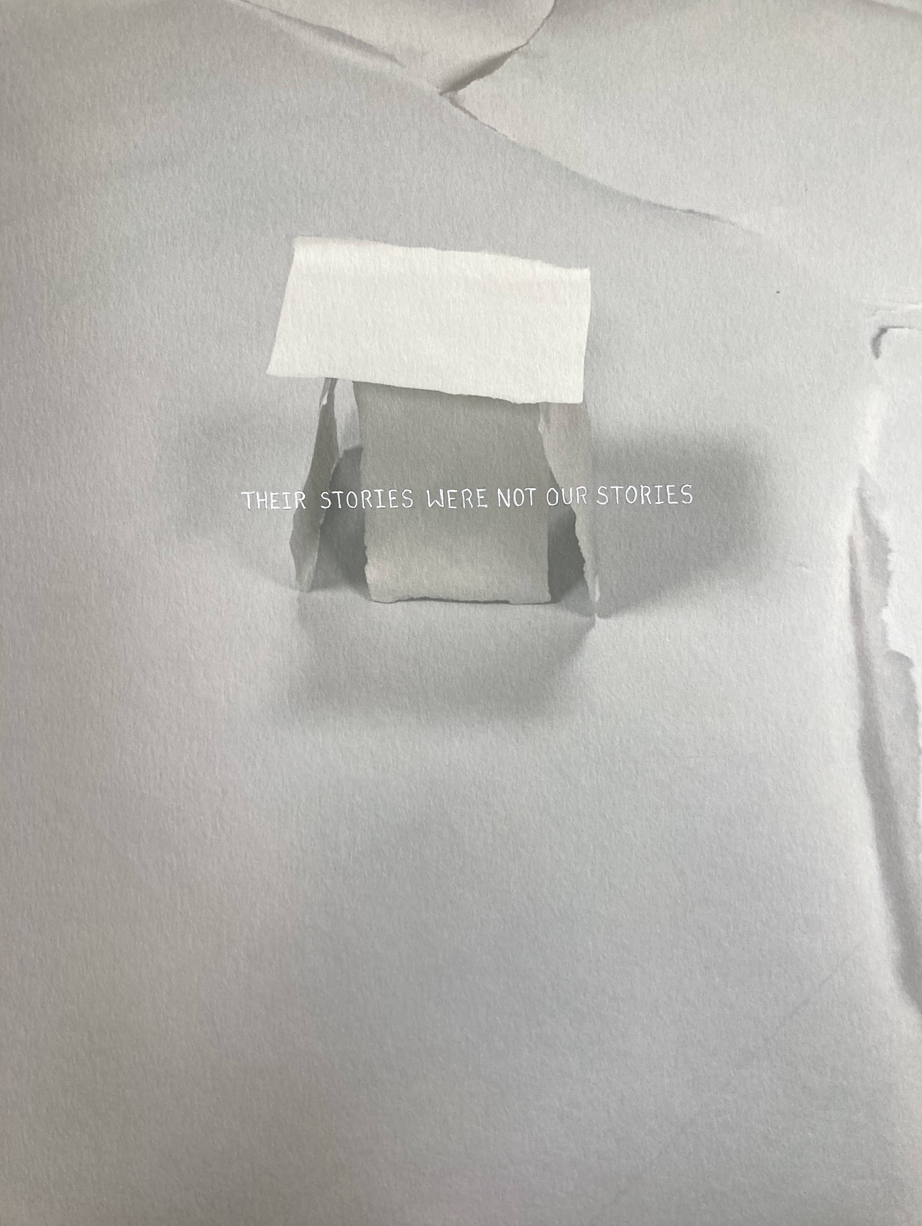 Bookcover their stories were not our stories