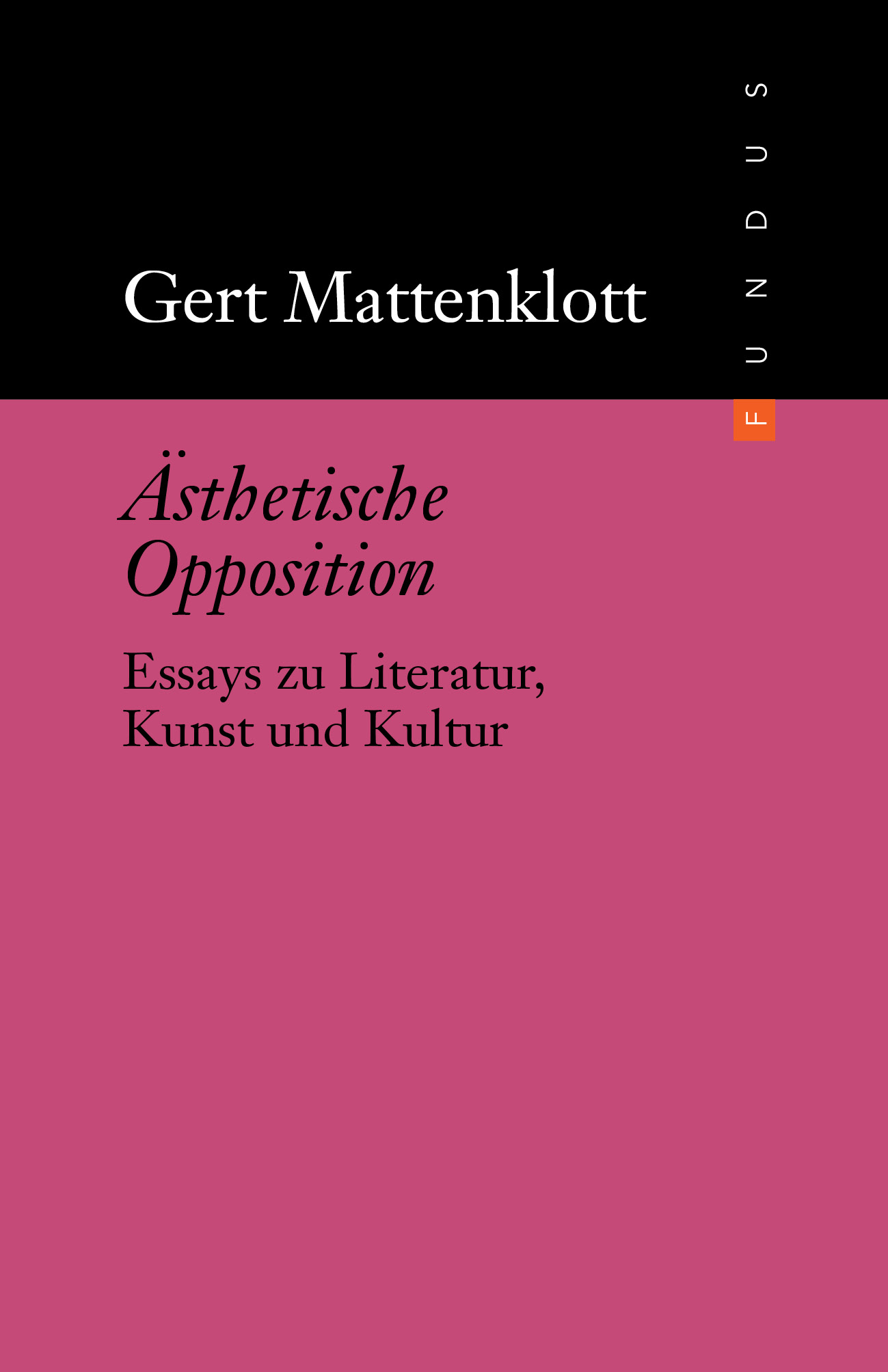 Buchcover Ästhetische Opposition