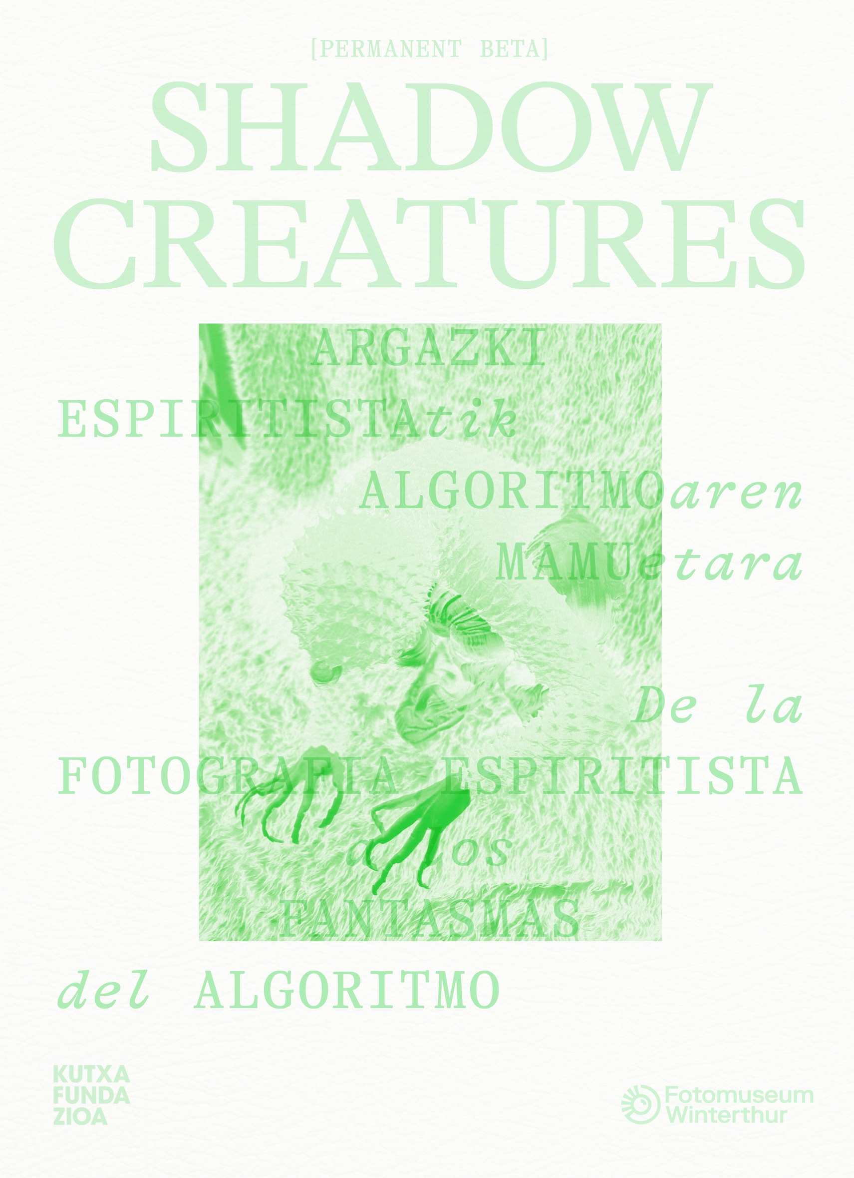 Buchcover Shadow Creatures. Argazki Espiritistatik Algoritmoaren Mamuetara